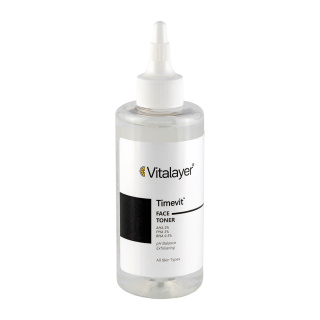 تونر صورت ویتالیر مدل تایم ویت مناسب انواع پوست حجم 200 میلی‌لیتر | Vitalayer Timevit Toner For All Skin Types 200ml