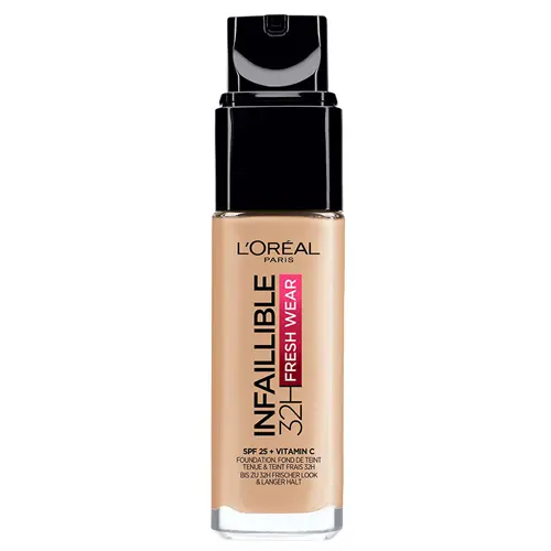 کرم پودر لورآل اینفالیبل مدل شیشه‌ای | L’Oréal Infaillible 24H Fresh Wear Foundation