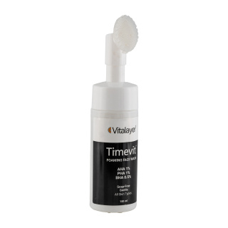 فوم شستشوی صورت ویتالیر مدل تایم ویت مناسب انواع پوست حجم 150 میلی‌لیتر | Vitalayer Timevit Cleansing Foam For All Skin Types 150ml