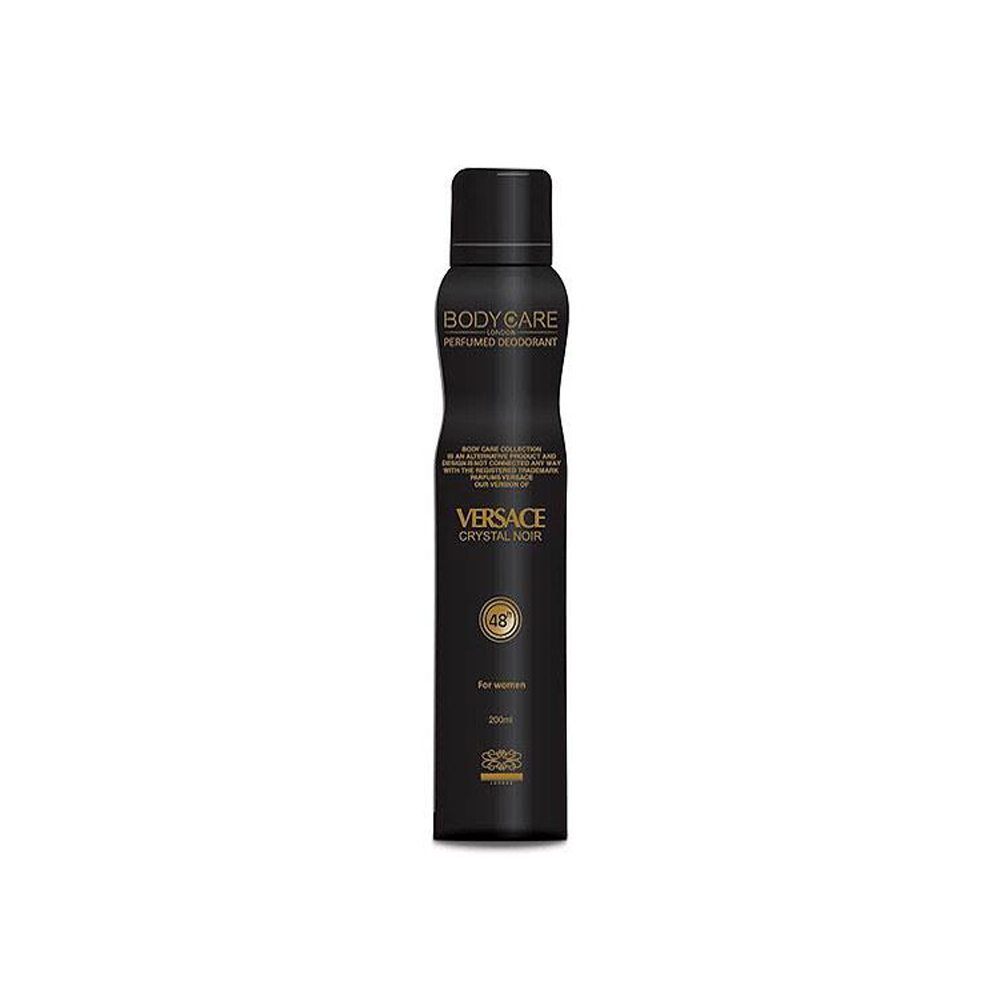 اسپری بادی کر body care مدلversace crystal noir ورساچه حجم 200 میلی لیتر