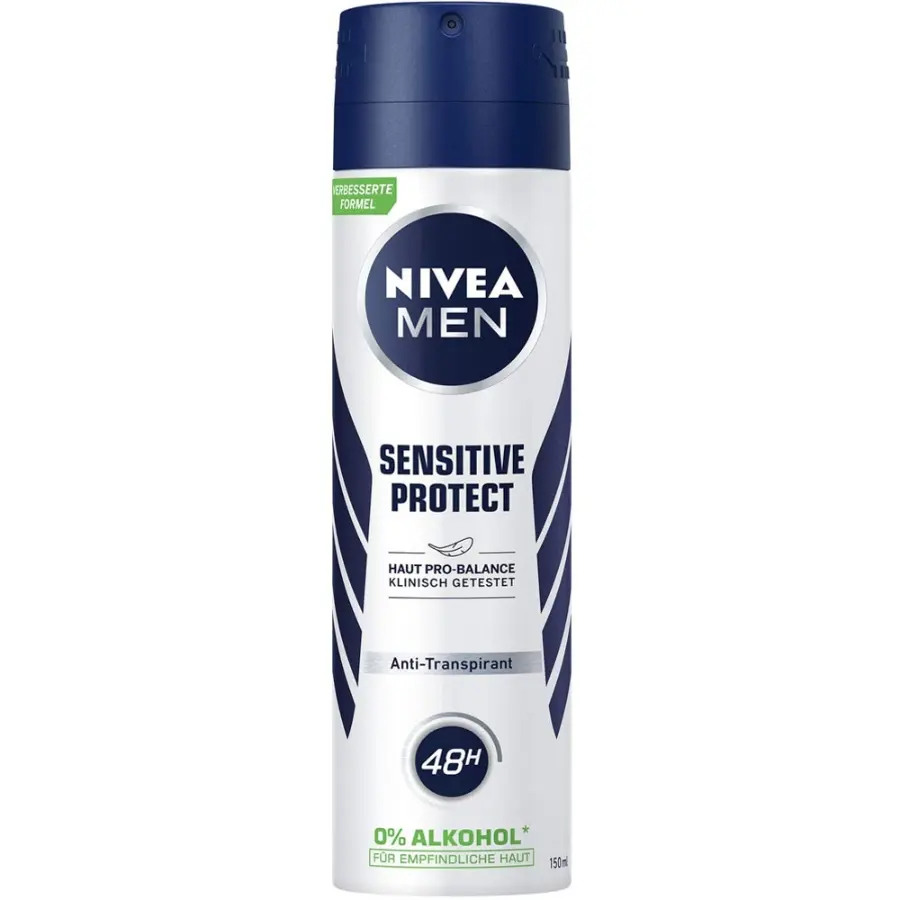 اسپری ضد تعریق بدن نیوا مردانه SENSITIVE PROTECT حجم 150 میل