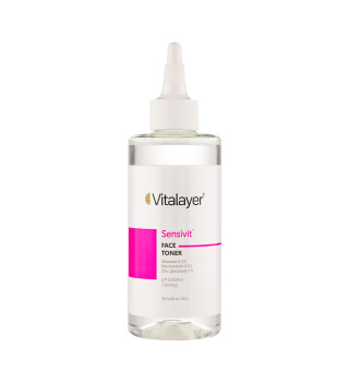 تونر پاک‌کننده صورت ویتالیر مدل سنسی‌ویت مناسب پوست حساس حجم 200 میلی‌لیتر | Vitalayer Sensivit Cleansing Toner For Sensitive Skin 200ml
