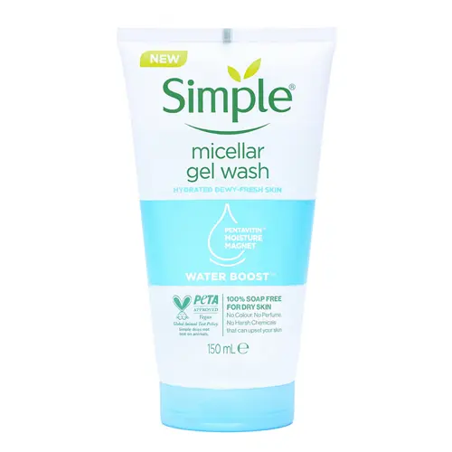 ژل میسلار شوینده صورت سیمپل 150 میل | Simple Micellar Facial Gel Wash 150ml