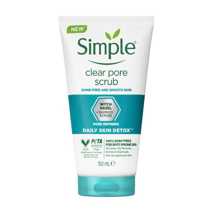 اسکراب لایه‌بردار سیمپل مدل کلیر پور | Simple Clear Pore Scrub 150ml