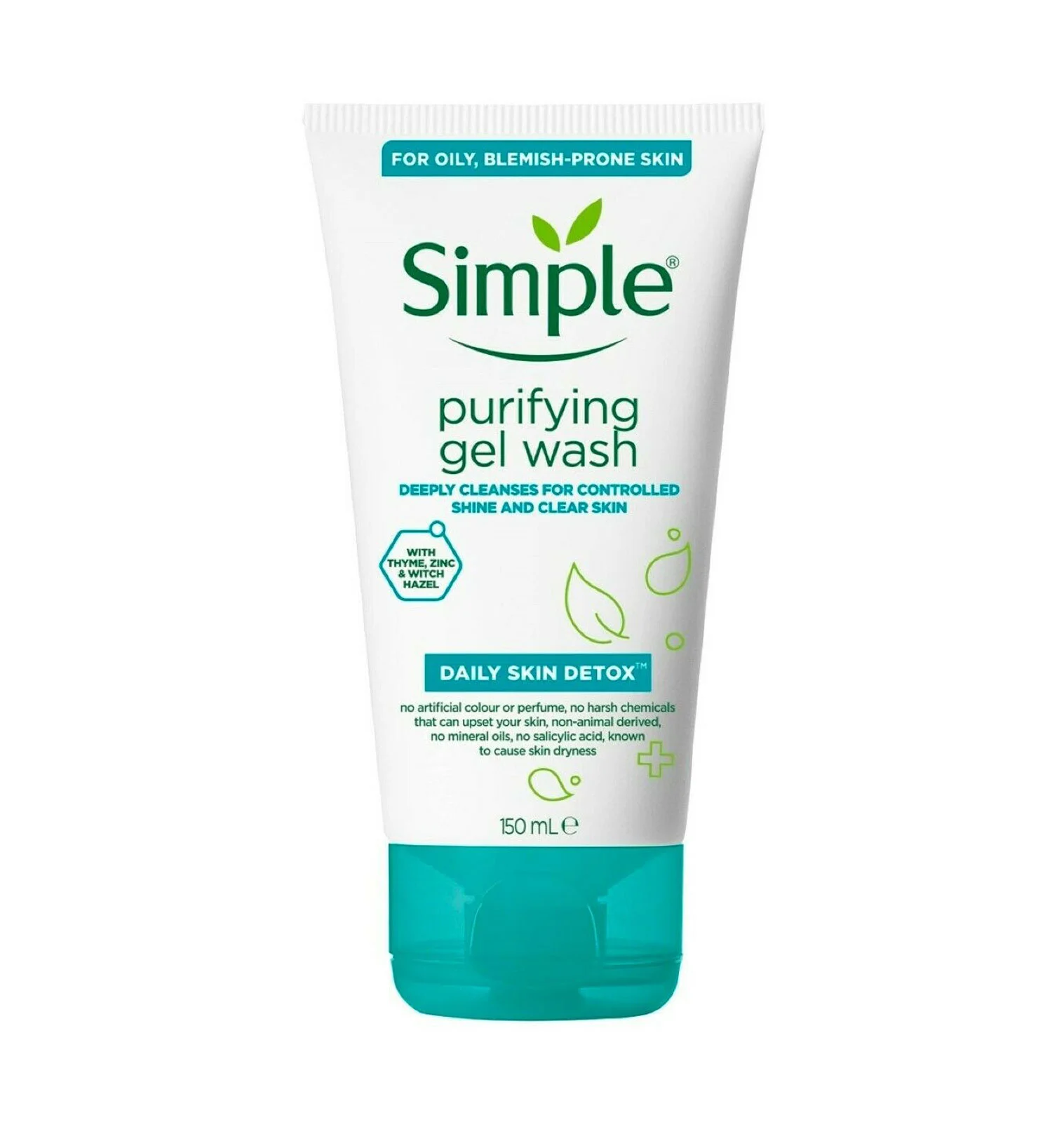 ژل شستشوی صورت سیمپل مخصوص پوست چرب و مختلط | Simple Purifying Gel Wash