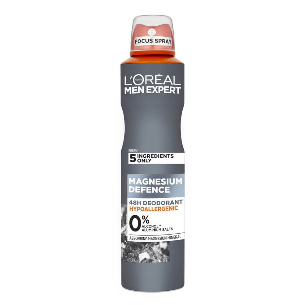 اسپری ضدتعریق لورال مدل Magnesium Defence حجم 250 میلی لیتر