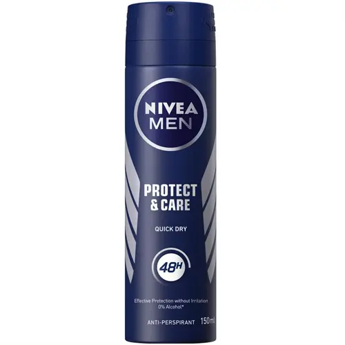 اسپری ضد تعریق بدن نیوا مردانه protect & care حجم 150 میل