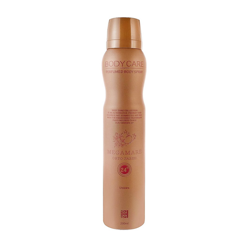 اسپری یونیسکس بادی کر body care مدل Megamare مگاماره حجم 200 میلی لیتر