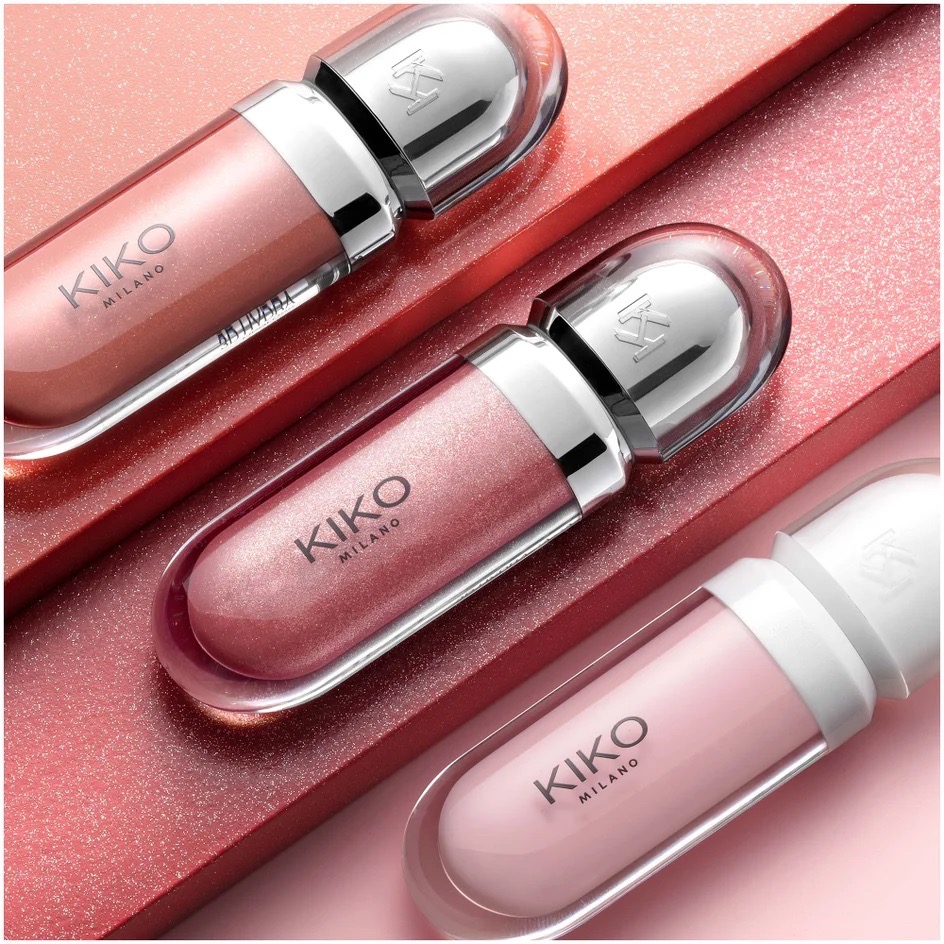 پک لیپ‌گلاس کیکو | KIKO Glossy Lip Set | براق‌کننده و لطافت‌بخش لب — 3