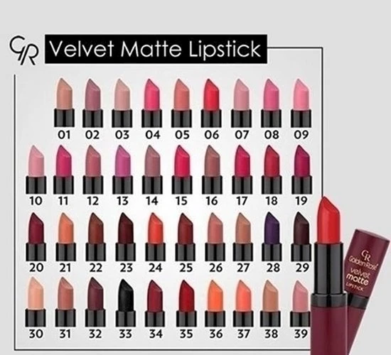 رژ لب مات گلدن رز مدل ولوت مت | Golden Rose Velvet Matte Lipstick — 2