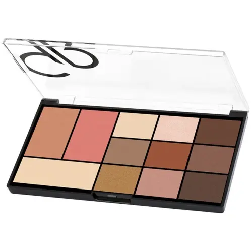 پالت سایه چشم و هایلایتر گلدن رز مدل سیتی استایل | Golden Rose City Style Eyeshadow & Highlighter Palette