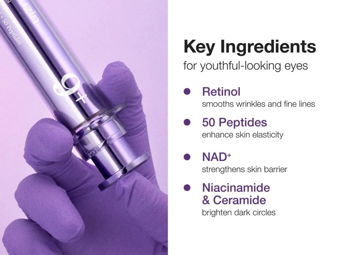 کرم دور چشم نامبوزین شماره 9 حاوی NAD⁺ و رتینول ولومتوکس | Numbuzin No.9 NAD⁺ Retinol Volumetox Eye Cream — 3