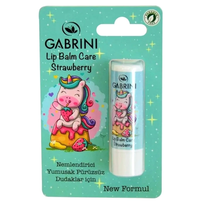 بالم لب طرح یونیکورن گابرینی عصاره توت‌فرنگی 5 گرم | GABRINI Unicorn Strawberry Lip Balm 5g
