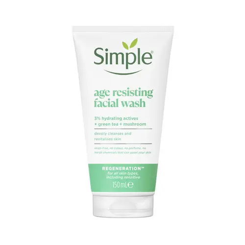 ژل شستشوی ضد پیری سیمپل مدل ایج رزیستینگ | Simple Age Resisting Facial Wash 150ml