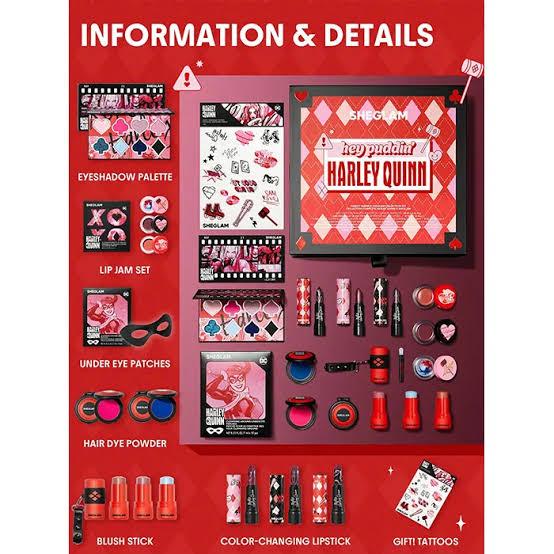 پک آرایشی هارلی کویین شیگلم sheglam Harley Quinn Collection — 2