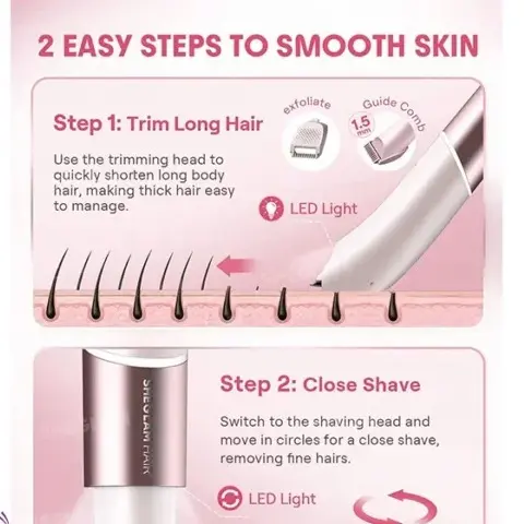 شیور ۲ کاره صورت و بدن شیگلم  sheglam shaver — 5