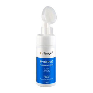 فوم شستشوی صورت ویتالیر مدل هیدراویت مناسب پوست خشک و دهیدراته حجم 150 میلی‌لیتر | Vitalayer Hydravit Cleansing Foam For Dry & Dehydrated Skin 150ml