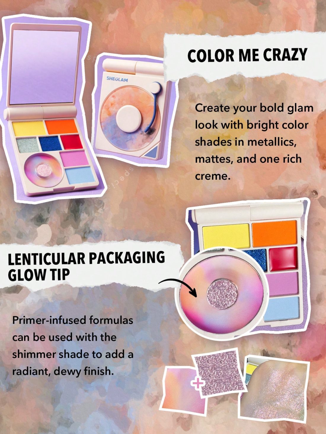 پالت سایه گرامافونی شیگلم مدل Vinyl Pop Color Palette — 8