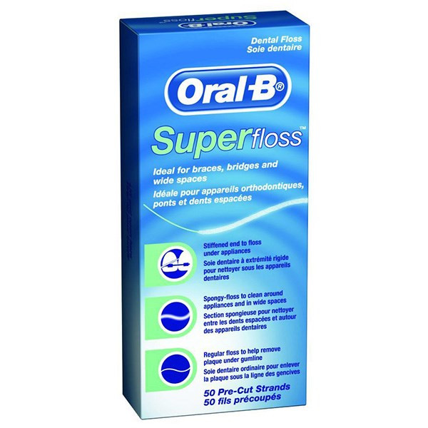 نخ دندان ارتودنسی اورال بی مدل سوپر فلاس Super Floss