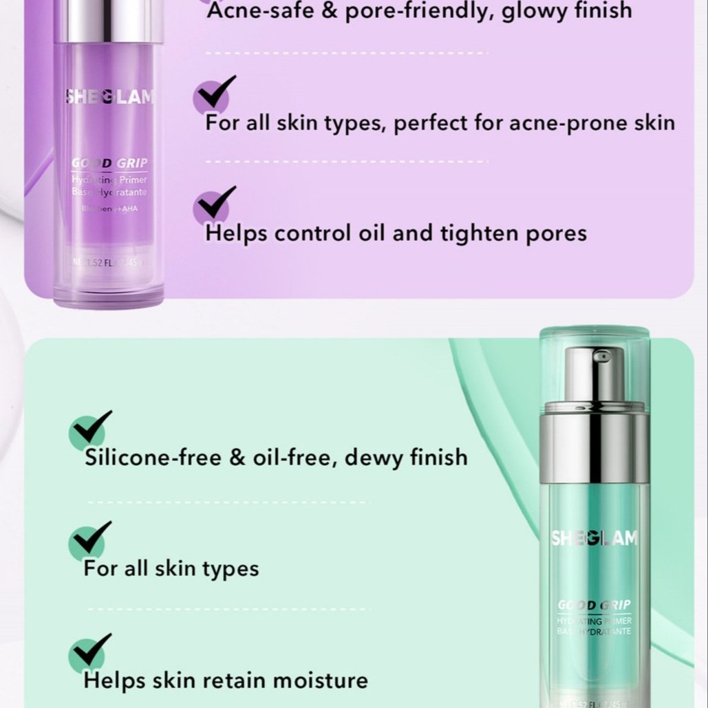 پرایمر آبرسان شیگلم | SHEGLAM Good Grip Hydrating Primer — 3
