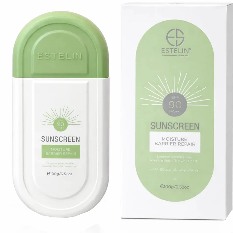 کرم ضد افتاب بی رنگ صورت استیلن SPF 90 مدل MOISTUER برای انواع پوست حجم 100 میلی لیتر