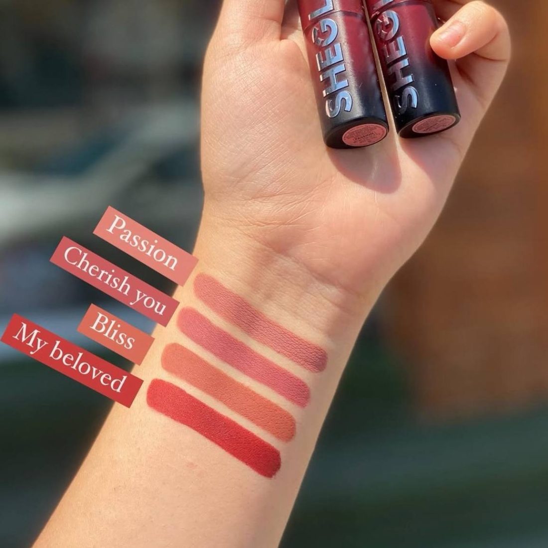 پک رژ لب جامد ۴ عددی امبر رز شیگلم SHEGLAM Ember Rose Lipstick — 5