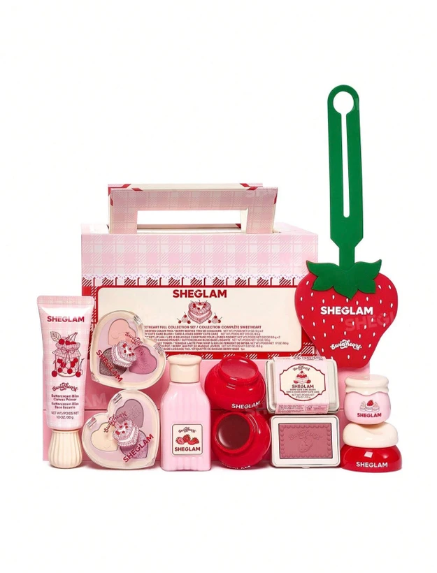 پک کامل آرایشی توت‌فرنگی شیگلم SHEGLAM