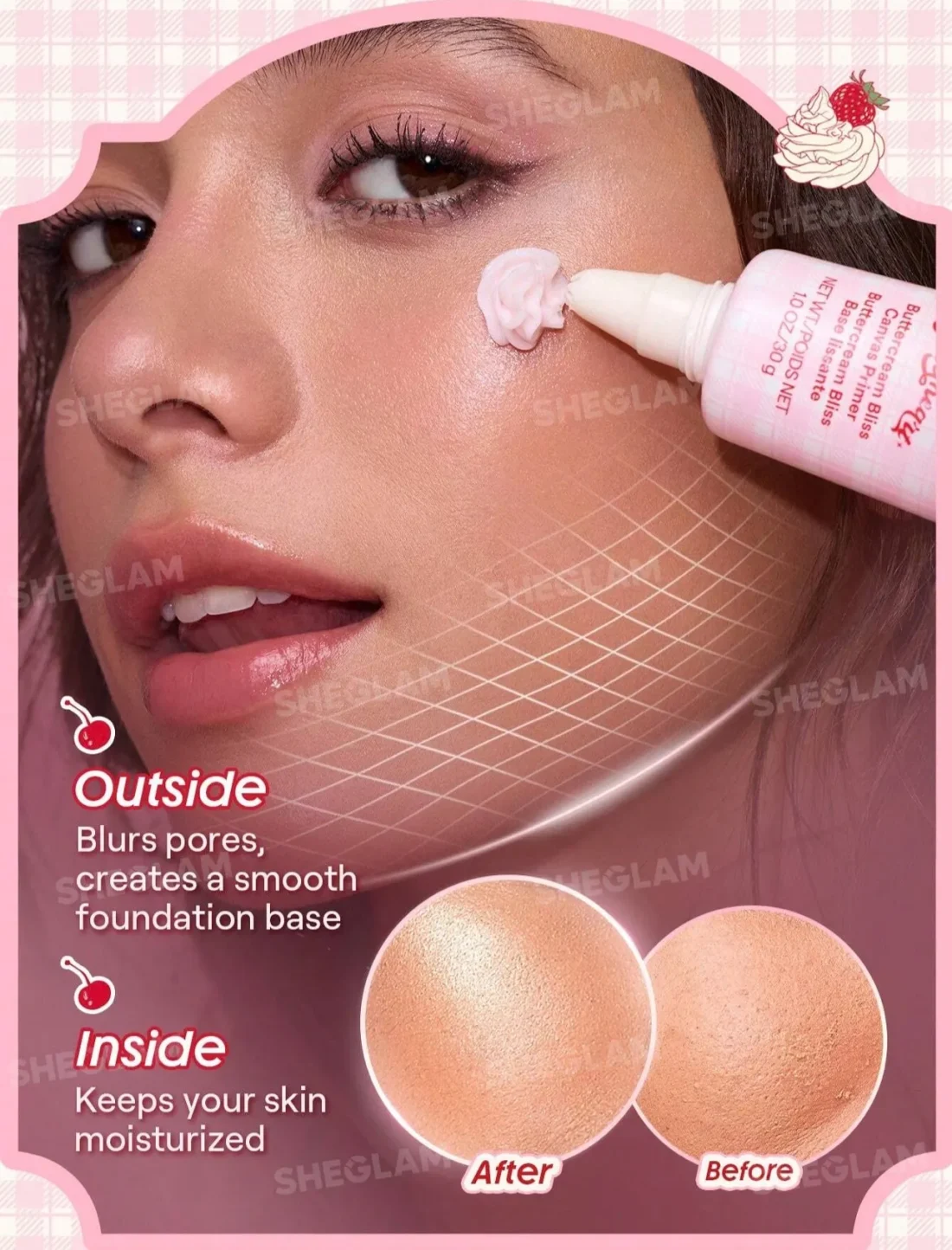 پک کامل آرایشی توت‌فرنگی شیگلم SHEGLAM — 3