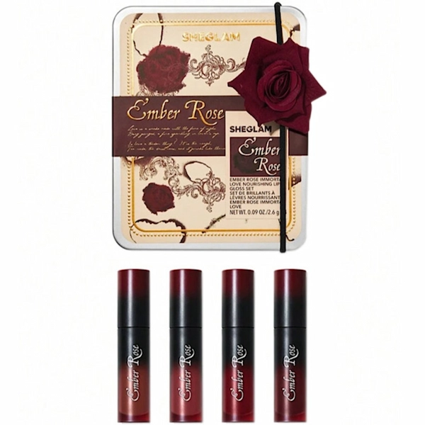 پک لیپ گلاس ۴ عددی شیگلم امبر رز sheglam Ember Rose Immortal Love Lip Gloss