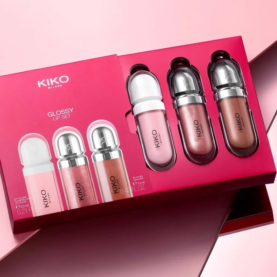 پک لیپ‌گلاس کیکو | KIKO Glossy Lip Set | براق‌کننده و لطافت‌بخش لب — 2