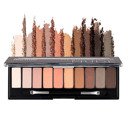 پالت سایه ۱۰ رنگ نود فلورمار | Flormar 10-Color Nude Eyeshadow Palette