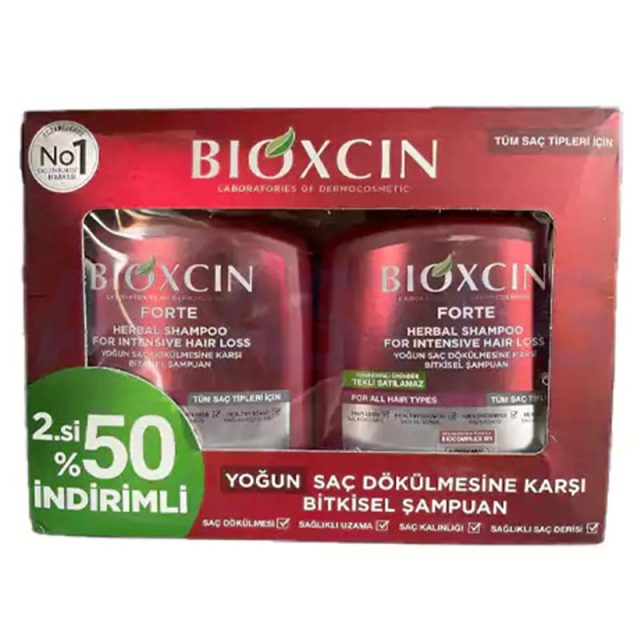 شامپو ضد ریزش بیوکسین BIOXCIN مناسب برای تمامی موها بسته دو عددی