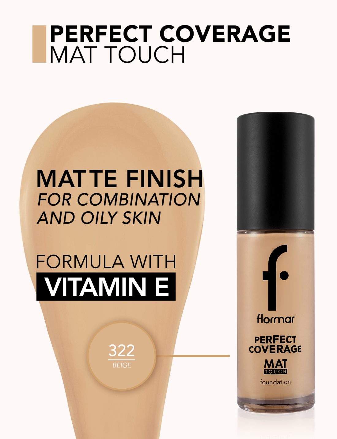 کرم پودر مات فاقد چربی و ضد حساسیت فلورمار مدل مت تاچ | Flormar Mat Touch Foundation — 11