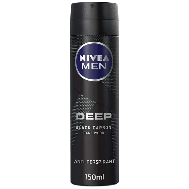 اسپری ضد تعریق مردانه نیوا سری deep مدل Black Carbon حجم 150 میلی لیتر