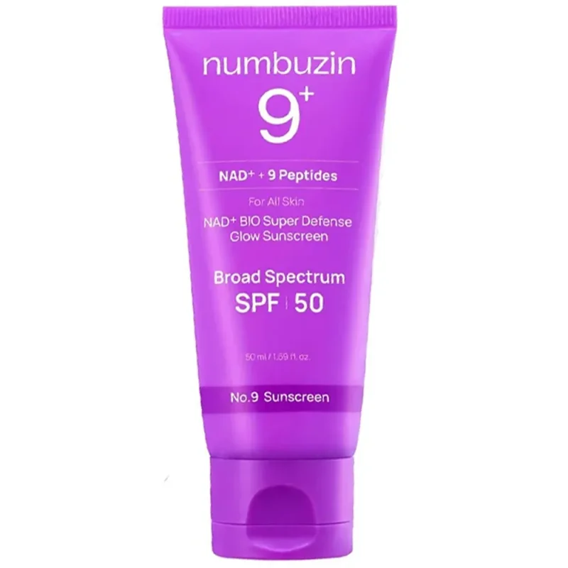 اسنس ضد آفتاب ضدچروک و لیفتینگ نامبوزین شماره 9 مدل NAD+ Peptide SPF50+