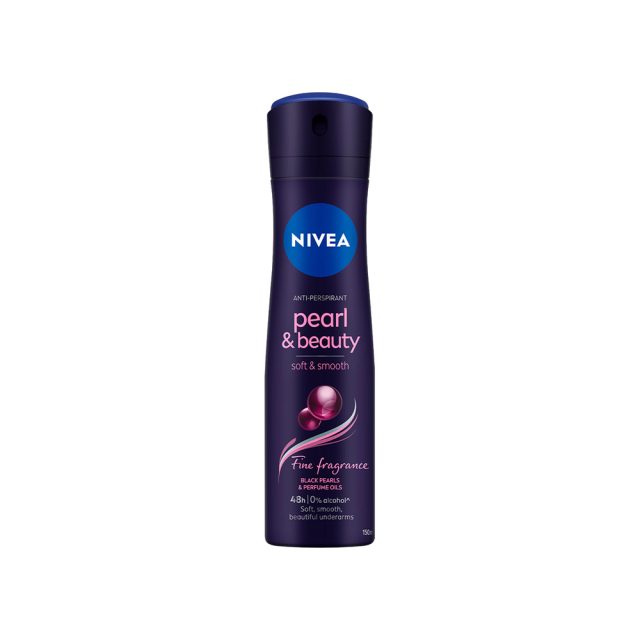 اسپری ضد تعریق زنانه نیوا Nivea مدل Pearl and Beauty حجم 150 میلی لیتر