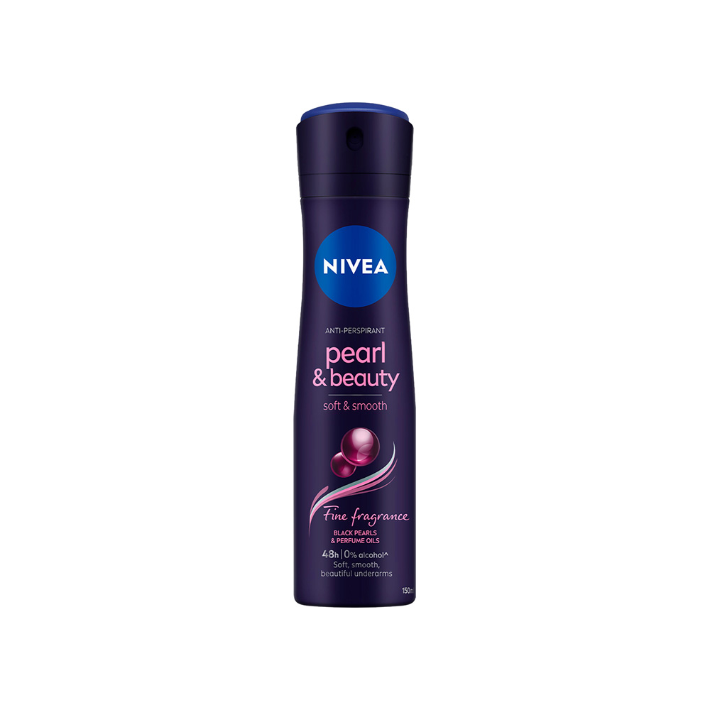 اسپری ضد تعریق زنانه نیوا Nivea مدل Pearl and Beauty حجم 150 میلی لیتر