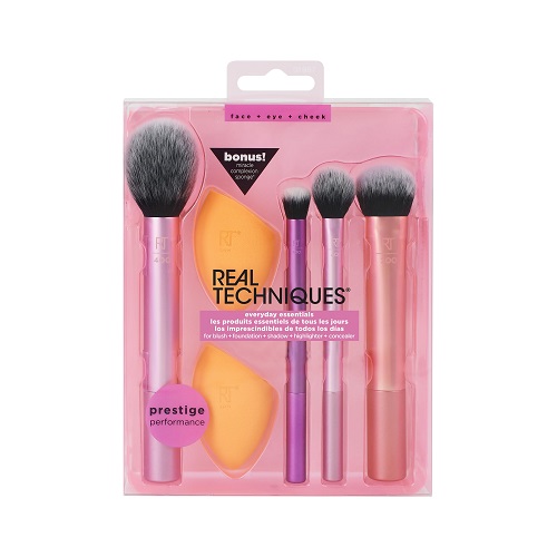 ست براش به‌همراه دو پد ریل تکنیک مدل Real Techniques Everyday Essentials Set