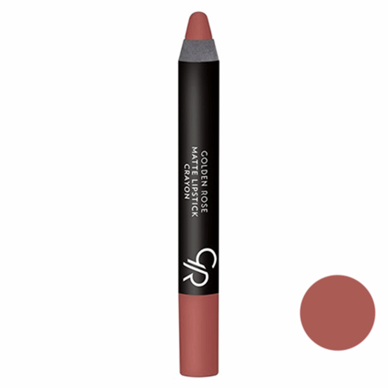 رژ لب مدادی مات گلدن رز | Golden Rose Matte Lipstick Crayon