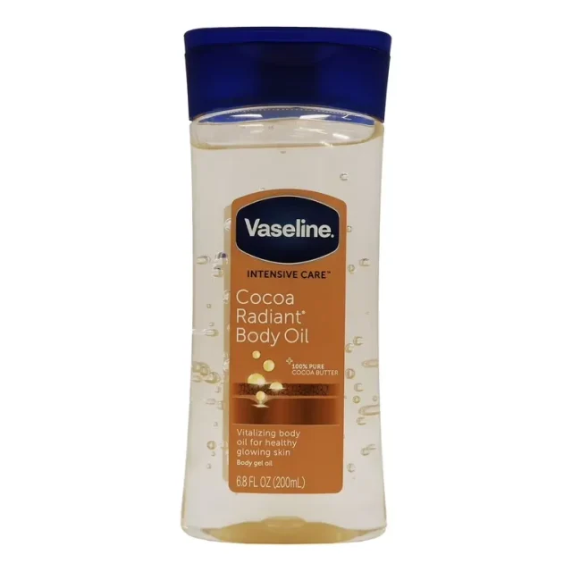 روغن بدن ژلی وازلین Cocoa Radiant(آبی) حجم 200میل