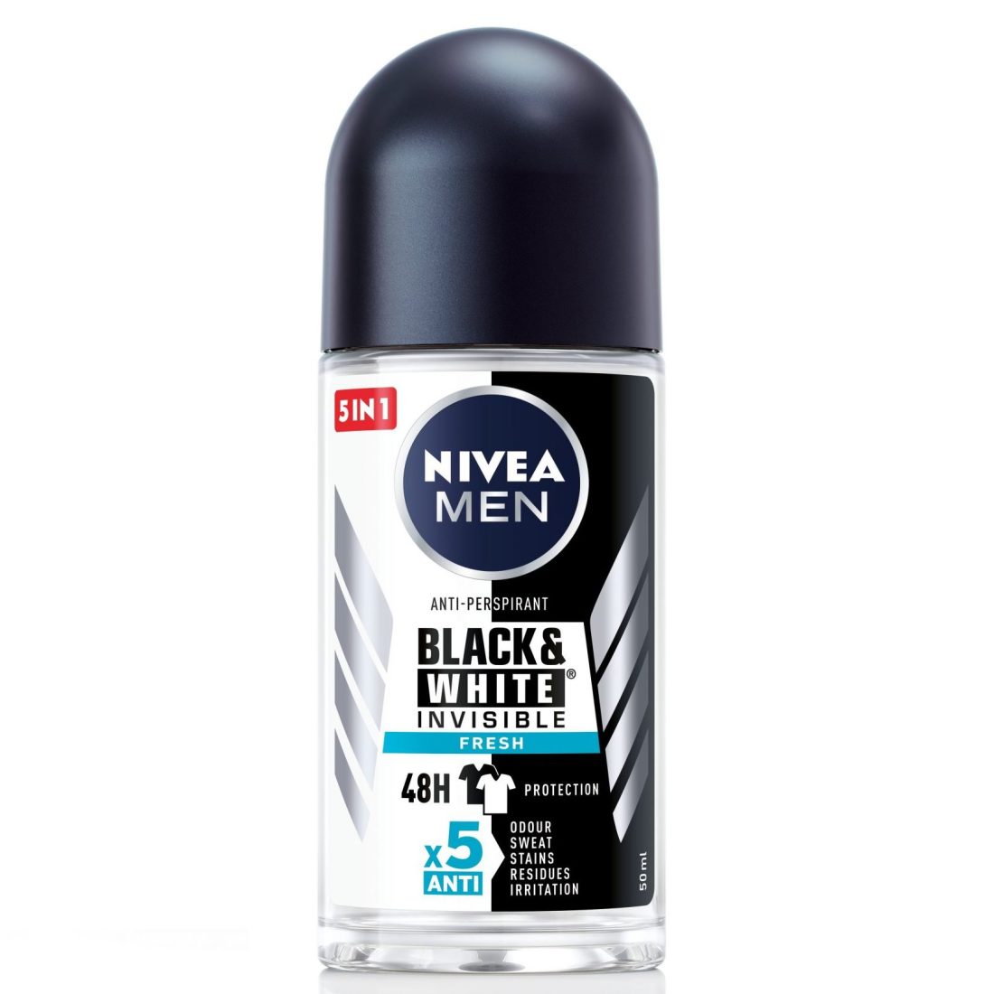 مام رولی مردانه Nivea Black & White (نیوا بلک اند وایت)