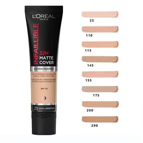 کرم پودر مات و بادوام لورآل مدل اینفالیبل ۳۲ ساعته | L’Oréal Infaillible 32H Matte Cover Foundation — 2